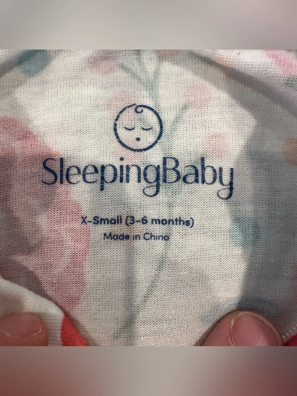 Sleeping Baby Floral Zipadeezip Lightweight Sleepsack Size XS (3-6 months)